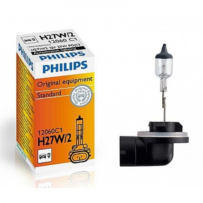 Лампа галогенная H27W/2 12V 27W PGJ13  (PHILIPS) 12060C1