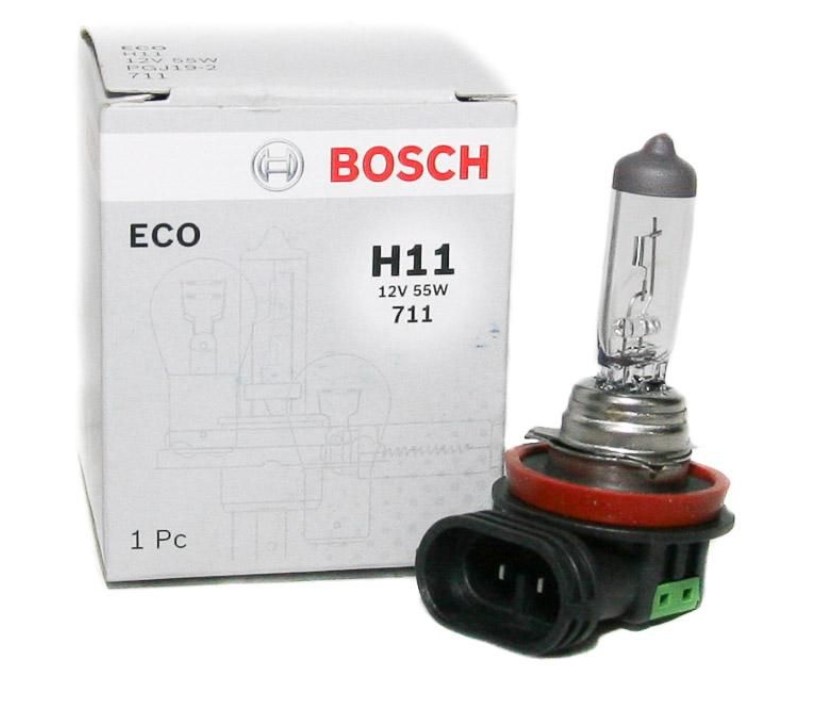 Лампа галогенная H11 12V 55W PGJ19-2 Eco (BOSCH) 1987302806