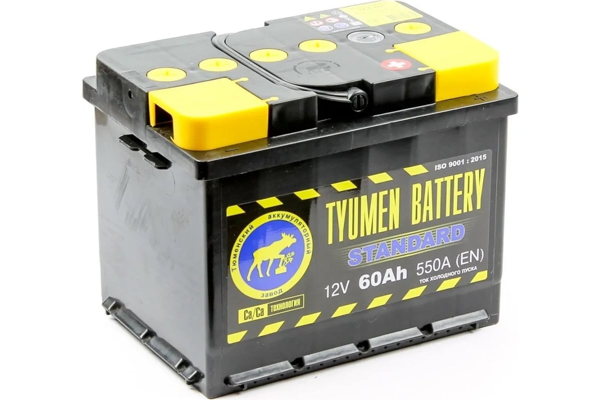 Стандарт 12V 60Ah 550A EN о.п (TYUMEN BATTERY) ТЮМЕНЬ 26129081