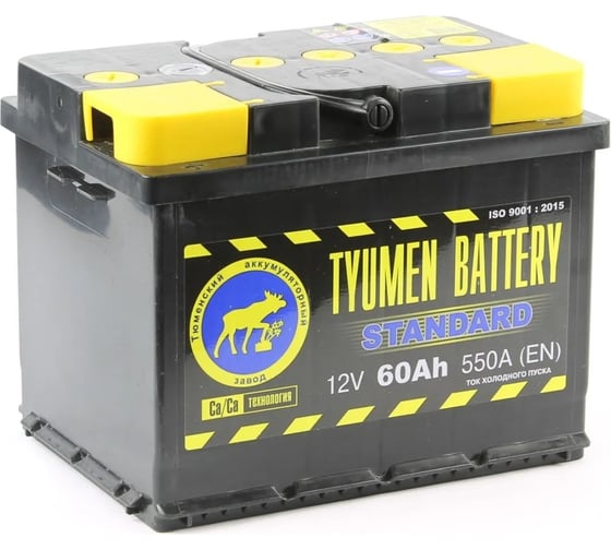 Стандарт 12V 60Ah 550A EN п.п (TYUMEN BATTERY) ТЮМЕНЬ 26129183