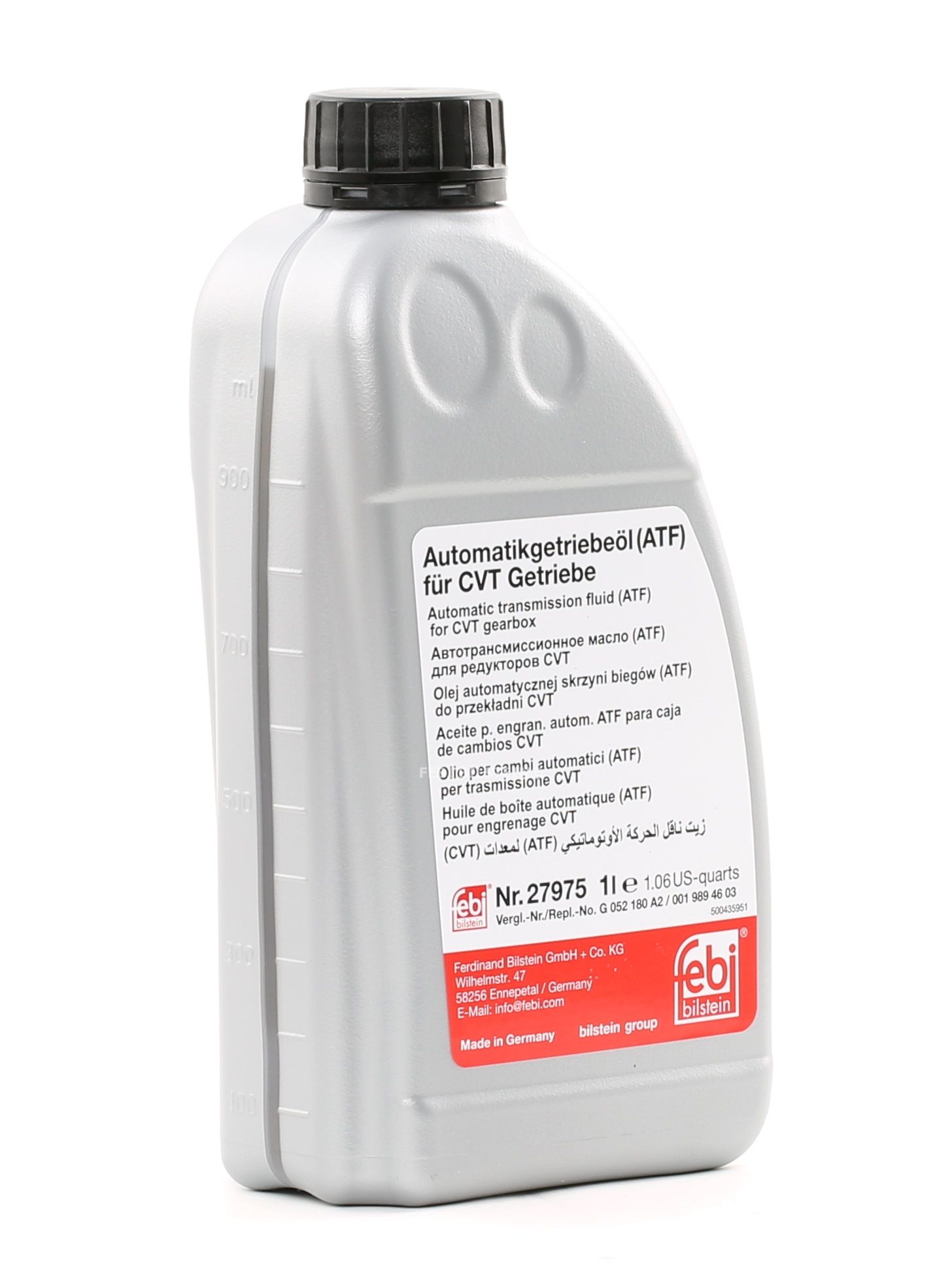 Масло ATF cvt (1л) желтое (FEBI) 27975