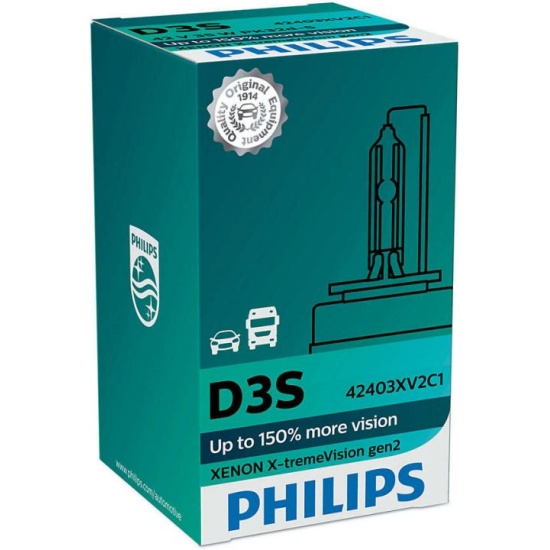 Лампа газоразрядная D3S 42V 35W PK32d-5 4800K X-tremeVision (PHILIPS) 42403XV2C1