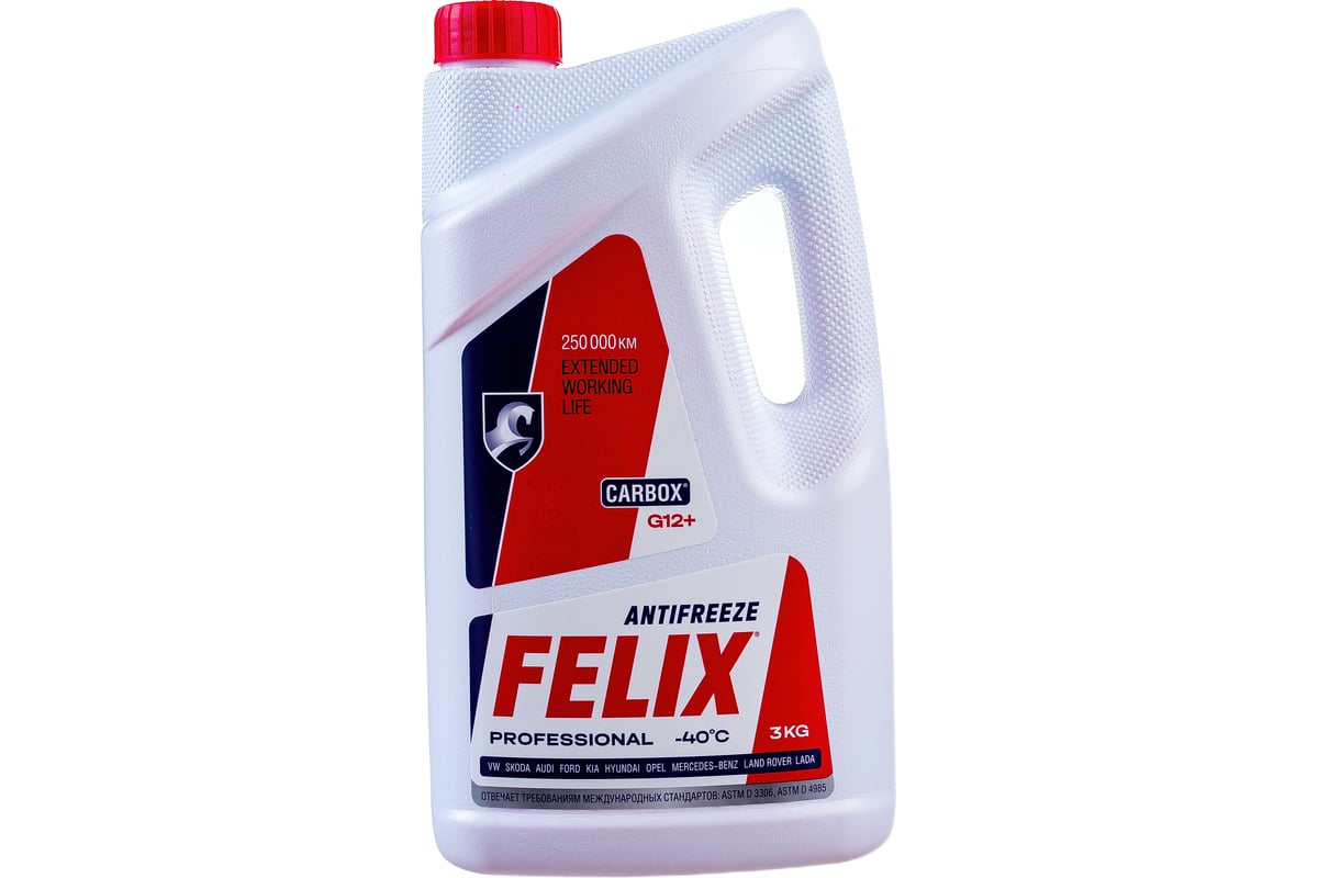 Антифриз Carbox G12  красный (3кг) (FELIX) 430206326