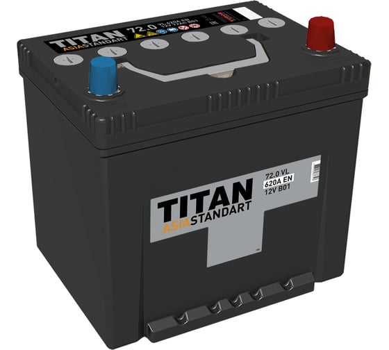 Standart 12V 72Ah 620А EN asia о.п (TITAN) TUBOR 4607008887327