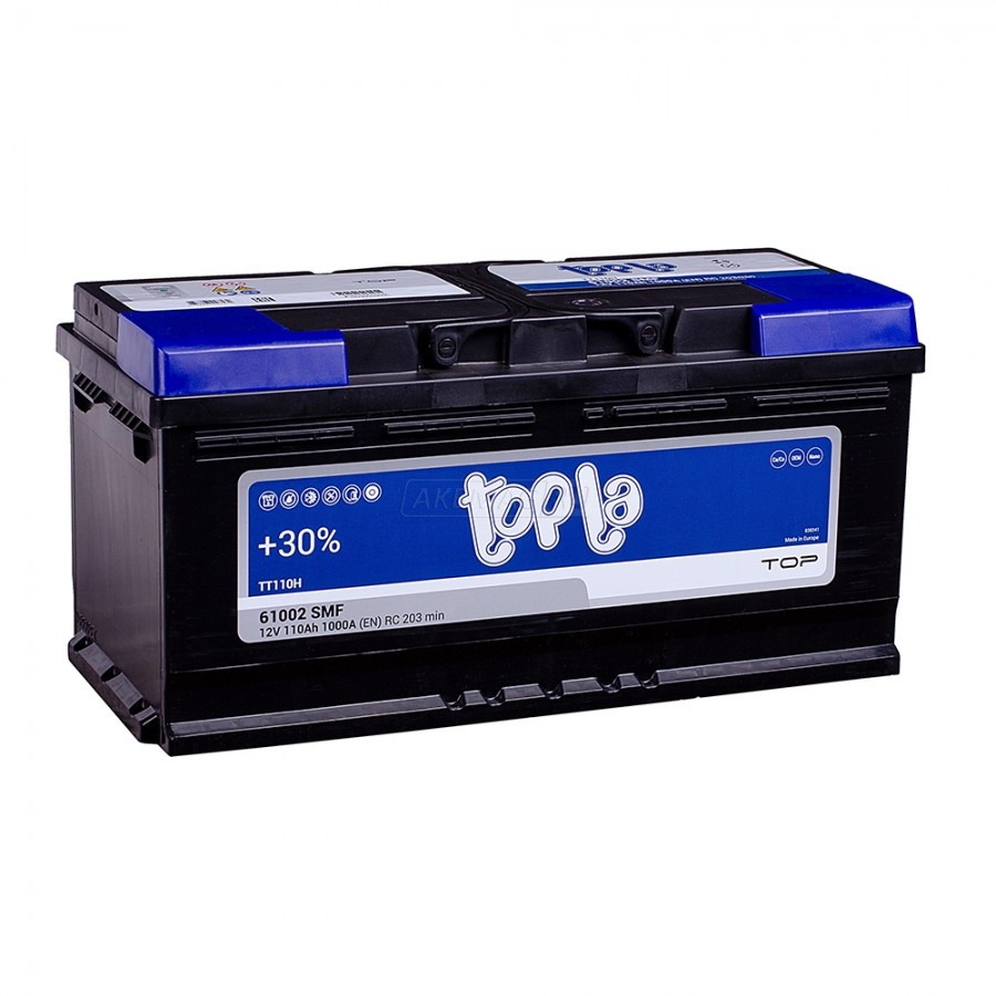 Стандарт 12V 110Ah 1000A EN о.п (TOPLA) 462566