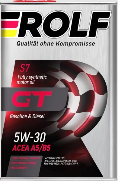 ROLF 5W30 GT 4л. 322620