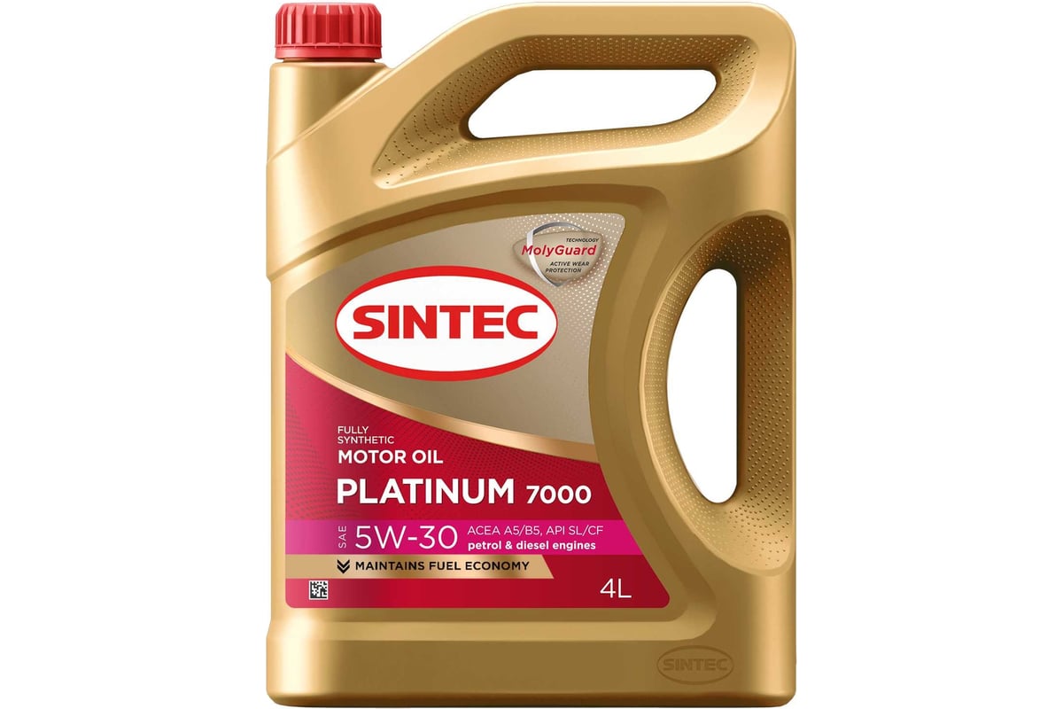 SINTEC Платинум 5W30 SL A5/B5 синт 4л 600158