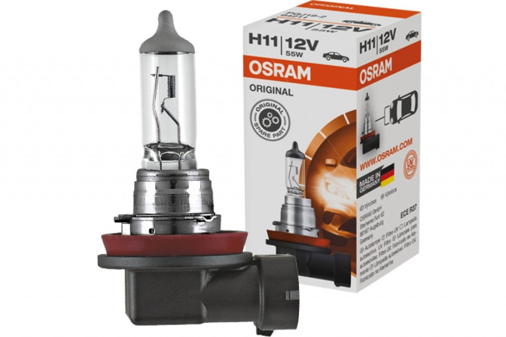 Лампа галогенная H11 12V 55W PGJ19-2  (OSRAM) 64211