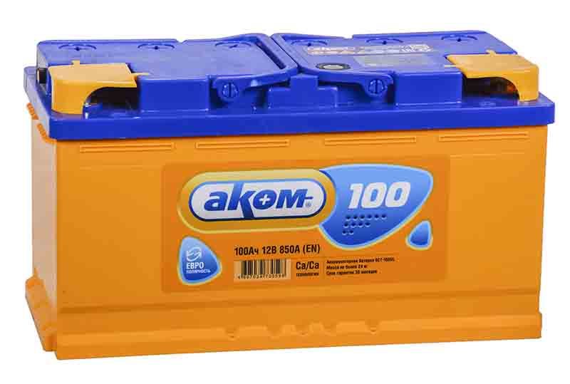 Стандарт 12V 100Ah 850A EN о.п (AKOM) АКОМ 6ct1001la