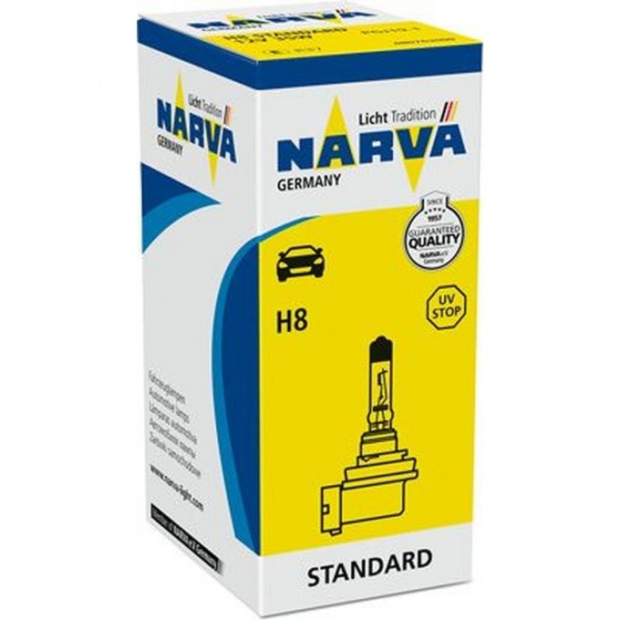 Лампа галогенная H8 12V 35W PGJ19-1 (NARVA) 78964859
