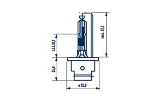 Лампа ксеноновая D2R 85V 35W P32D-3 (NARVA) 84006