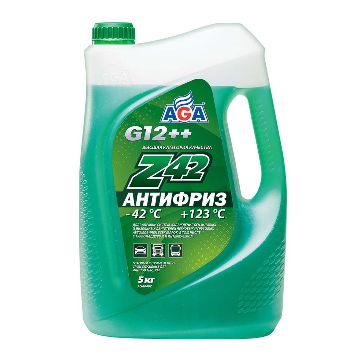 Антифриз Z42 зеленый 5кг (AGA) AGA049Z