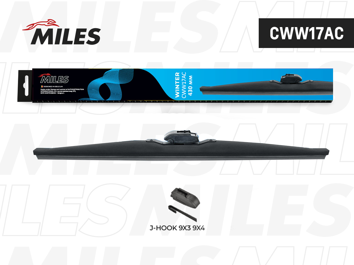 Щетка зимняя 430 мм (MILES) CWW17AC