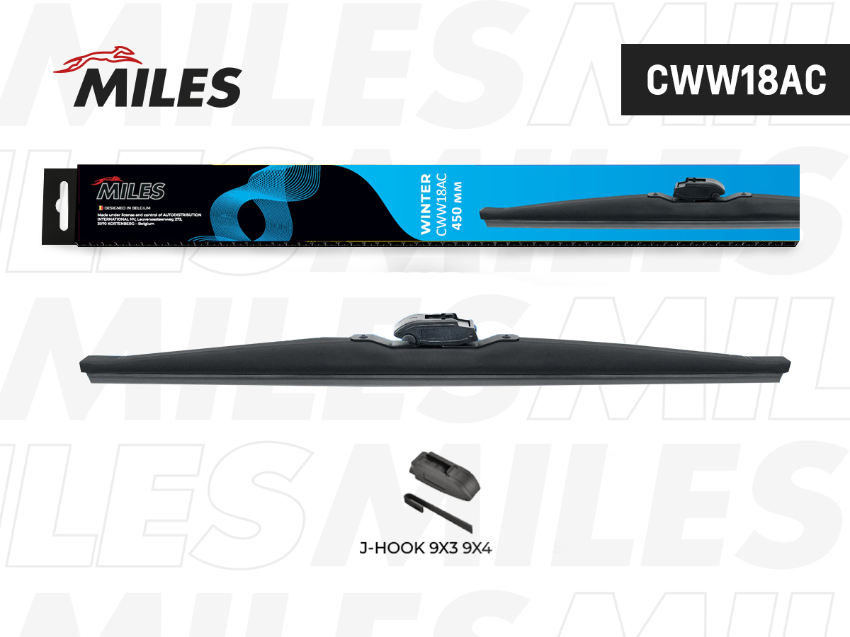 Щетка зимняя 450 мм (MILES) CWW18AC