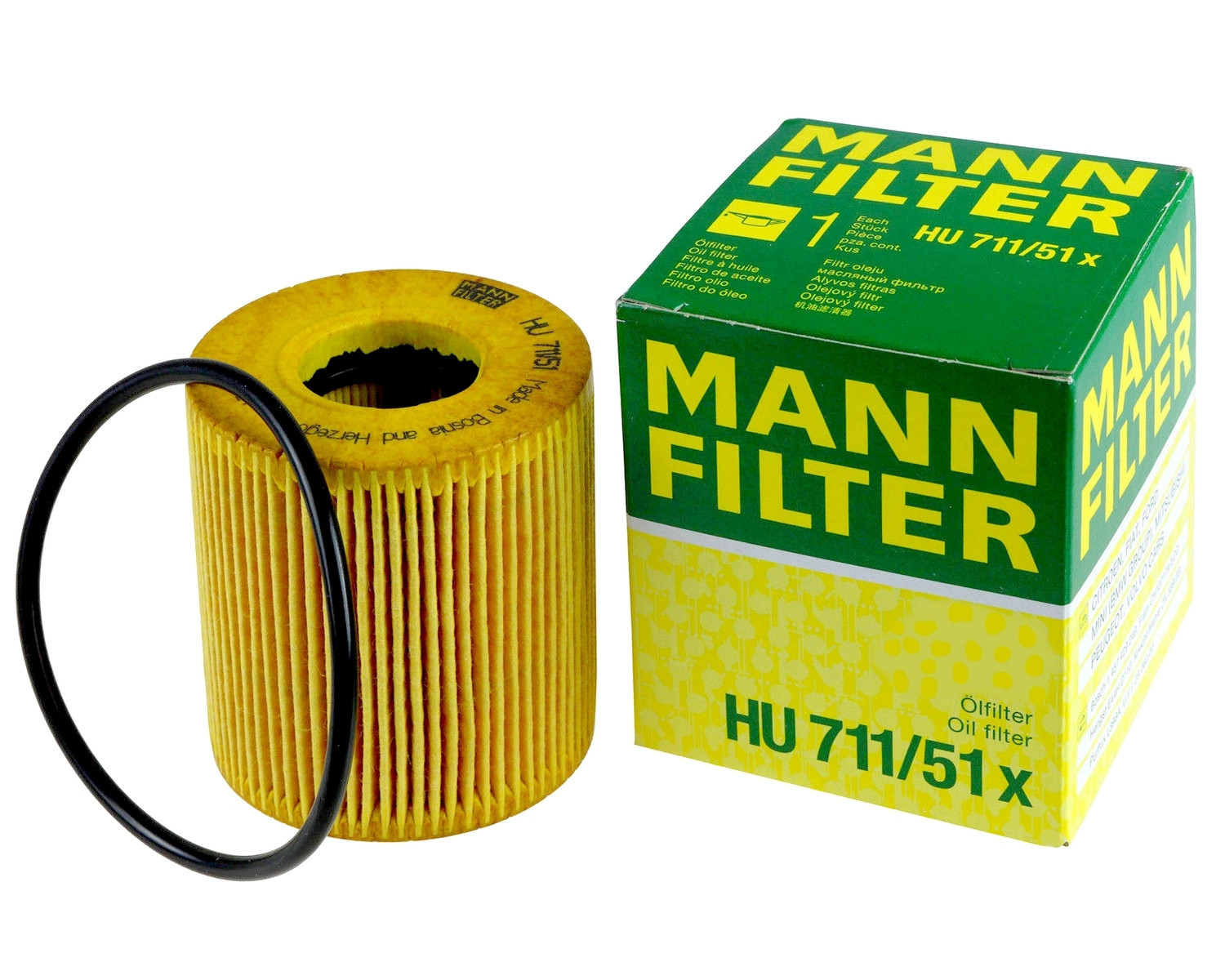 206-508 1.1-2.0/C3-C6 1.1-2.2 Фильтр масла картридж (MANN) MANN-FILTER HU71151X