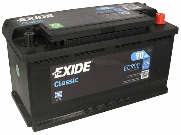 Classic 12V 90Ah 720A EN о.п (EXIDE) KE24190E05NY