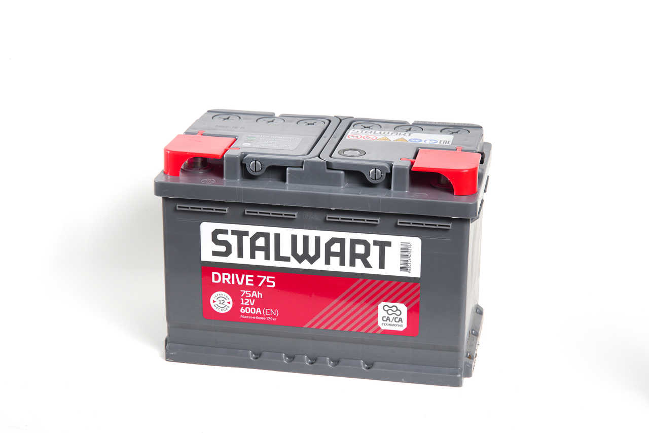 Drive 12V 75Ah 600A EN п.п (STALWART) AKOM STD751