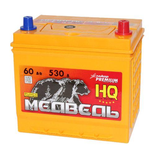 Asia 12V 60Ah 530A VLA о.п (МЕДВЕДЬ) ТЮМЕНЬ М-65D23L